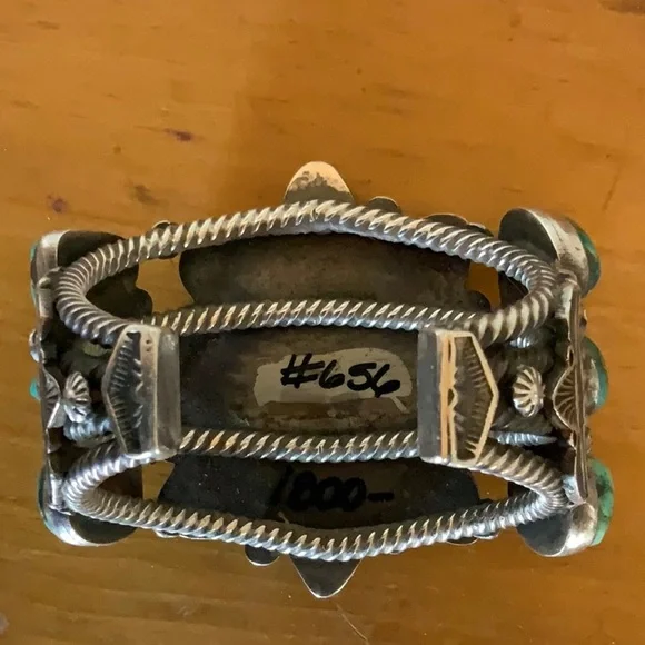 🌟Navajo Turquoise Sterling Cuff - Picture 11 of 16